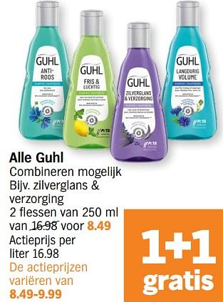 Promoties Guhl zilverglans + verzorging - Guhl - Geldig van 06/11/2023 tot 12/11/2023 bij Albert Heijn