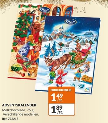 Promoties Adventskalender - Only - Geldig van 08/11/2023 tot 12/11/2023 bij Fun