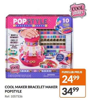 Promoties Cool maker bracelet maker popstyle - Cool maker - Geldig van 08/11/2023 tot 12/11/2023 bij Fun