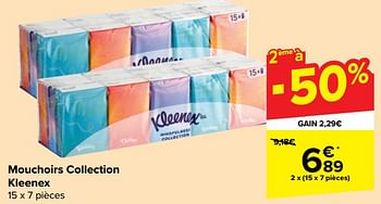 Promotions Mouchoirs collection kleenex - Kleenex - Valide de 31/10/2023 à 13/11/2023 chez Carrefour