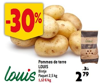 Promotions Pommes de terre louis - Louis - Valide de 08/11/2023 à 14/11/2023 chez Smatch