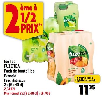 Promotions Ice tea fuze tea - FuzeTea - Valide de 08/11/2023 à 14/11/2023 chez Smatch