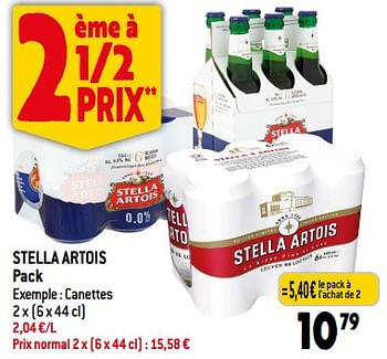 Promotions Stella artois - Stella Artois - Valide de 08/11/2023 à 14/11/2023 chez Smatch