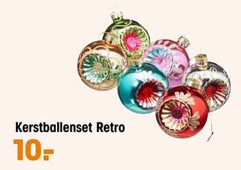 Promoties Kerstballenset retro - Huismerk - Kwantum - Geldig van 06/11/2023 tot 19/11/2023 bij Kwantum