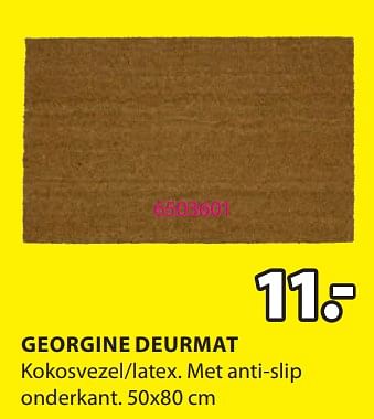Promoties Georgine deurmat - Huismerk - Jysk - Geldig van 06/11/2023 tot 26/11/2023 bij Jysk
