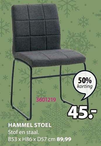 Promoties Hammel stoel - Huismerk - Jysk - Geldig van 06/11/2023 tot 26/11/2023 bij Jysk