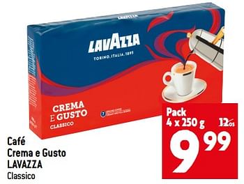 Promotions Café crema e gusto lavazza - Lavazza - Valide de 08/11/2023 à 14/11/2023 chez Match