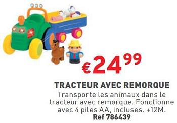 Promotions Tracteur avec remorque - Produit maison - Trafic  - Valide de 08/11/2023 à 13/11/2023 chez Trafic