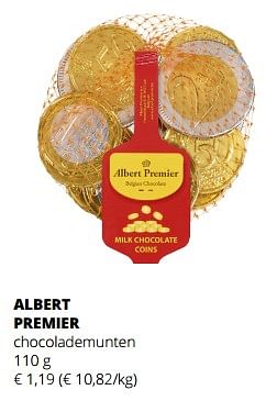 Promoties Albert premier chocolademunten - Albert Premier - Geldig van 02/11/2023 tot 15/11/2023 bij Spar (Colruytgroup)