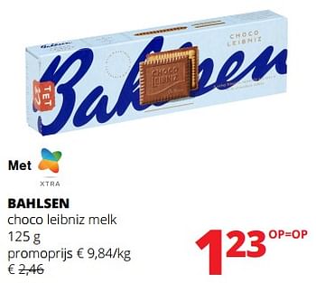 Promoties Bahlsen choco leibniz melk - Bahlsen - Geldig van 02/11/2023 tot 15/11/2023 bij Spar (Colruytgroup)