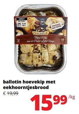 Promoties Ballotin hoevekip met eekhoorntjesbrood - Huismerk - Spar Retail - Geldig van 02/11/2023 tot 15/11/2023 bij Spar (Colruytgroup)