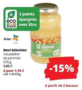 Promotions Boni selection mousseline de pommes - Boni - Valide de 02/11/2023 à 15/11/2023 chez Spar (Colruytgroup)