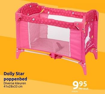 Promoties Dolly star poppenbed - Dolly Star - Geldig van 01/11/2023 tot 07/11/2023 bij Action