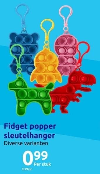 Promoties Fidget popper sleutelhanger - Huismerk - Action - Geldig van 01/11/2023 tot 07/11/2023 bij Action