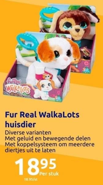 Promoties Fur real walkalots huisdier - FurReal - Geldig van 01/11/2023 tot 07/11/2023 bij Action