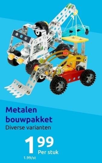 Promoties Metalen bouwpakket - Huismerk - Action - Geldig van 01/11/2023 tot 07/11/2023 bij Action