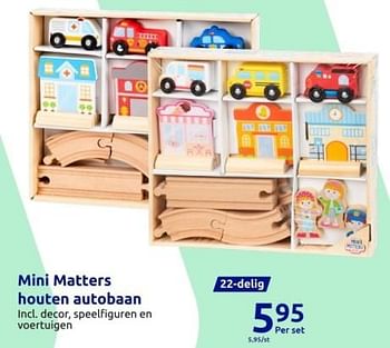 Promoties Mini matters houten autobaan - Mini Matters - Geldig van 01/11/2023 tot 07/11/2023 bij Action