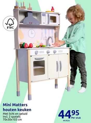 Promoties Mini matters houten keuken - Mini Matters - Geldig van 01/11/2023 tot 07/11/2023 bij Action
