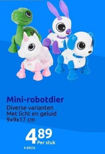 Promoties Mini-robotdier - Gear2Play - Geldig van 01/11/2023 tot 07/11/2023 bij Action