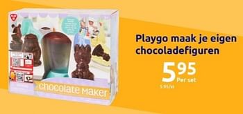 Promoties Playgo maak je eigen chocoladefiguren - Play-Go - Geldig van 01/11/2023 tot 07/11/2023 bij Action
