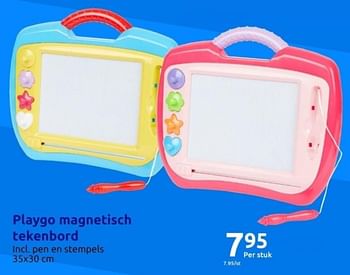 Promoties Playgo magnetisch tekenbord - Play-Go - Geldig van 01/11/2023 tot 07/11/2023 bij Action