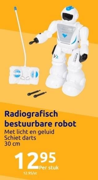 Promoties Radiografisch bestuurbare robot - Huismerk - Action - Geldig van 01/11/2023 tot 07/11/2023 bij Action