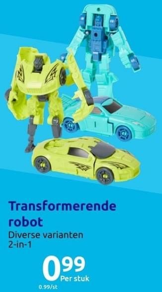 Promoties Transformerende robot - Huismerk - Action - Geldig van 01/11/2023 tot 07/11/2023 bij Action