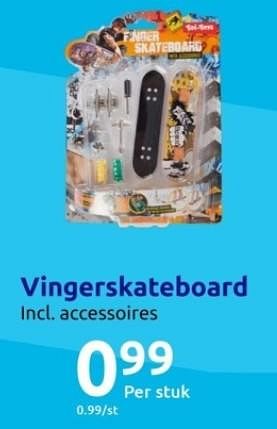 Promoties Vingerskateboard - Toi Toys - Geldig van 01/11/2023 tot 07/11/2023 bij Action