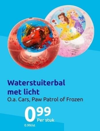 Promoties Waterstuiterbal met licht - Huismerk - Action - Geldig van 01/11/2023 tot 07/11/2023 bij Action