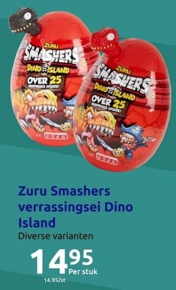 Promoties Zuru smashers verrassingsei dino island - Zuru - Geldig van 01/11/2023 tot 07/11/2023 bij Action