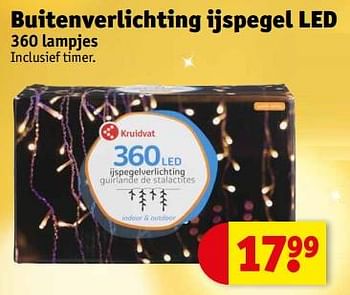 Promoties Buitenverlichting ijspegel led 360 lampjes - Huismerk - Kruidvat - Geldig van 14/11/2023 tot 19/11/2023 bij Kruidvat