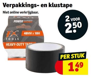 Promoties Verpakkings- en klustape - FX Tools - Geldig van 14/11/2023 tot 19/11/2023 bij Kruidvat