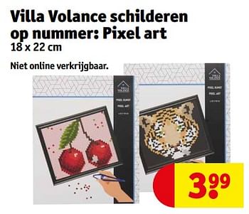 Promoties Villa volance schilderen pixel art - Villa Volance - Geldig van 14/11/2023 tot 19/11/2023 bij Kruidvat
