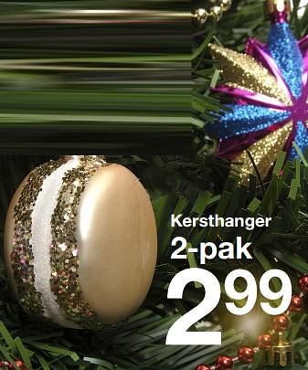 Promoties Kersthanger - Huismerk - Zeeman  - Geldig van 11/11/2023 tot 17/11/2023 bij Zeeman