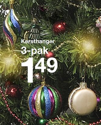 Promoties Kersthanger - Huismerk - Zeeman  - Geldig van 11/11/2023 tot 17/11/2023 bij Zeeman