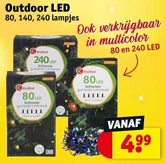 Promoties Outdoor led - Huismerk - Kruidvat - Geldig van 14/11/2023 tot 19/11/2023 bij Kruidvat