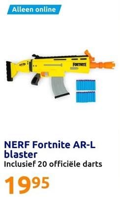 Promoties Nerf fortnite ar-l blaster - Hasbro - Geldig van 01/11/2023 tot 07/11/2023 bij Action