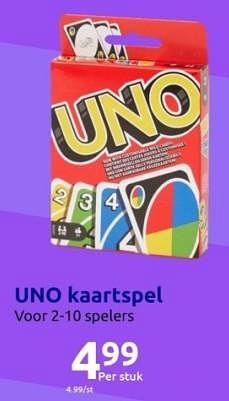 Promoties Uno kaartspel - Huismerk - Action - Geldig van 01/11/2023 tot 07/11/2023 bij Action