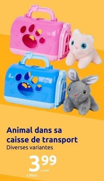 Promotions Animal dans sa caisse de transport - Produit Maison - Action - Valide de 01/11/2023 à 07/11/2023 chez Action