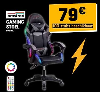 Promoties Gaming stoel - Amstrad - Geldig van 08/11/2023 tot 27/11/2023 bij Electro Depot