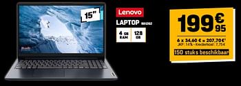 Promoties Lenovo laptop - Lenovo - Geldig van 08/11/2023 tot 27/11/2023 bij Electro Depot