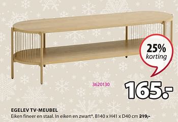 Promoties Egelev tv-meubel - Huismerk - Jysk - Geldig van 06/11/2023 tot 26/11/2023 bij Jysk
