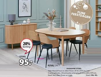 Promoties Hvidovre stoel - Huismerk - Jysk - Geldig van 06/11/2023 tot 26/11/2023 bij Jysk