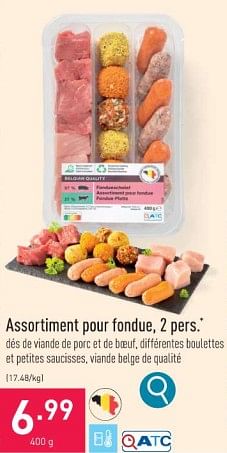 Promotions Assortiment pour fondue - Produit maison - Aldi - Valide de 13/11/2023 à 24/11/2023 chez Aldi