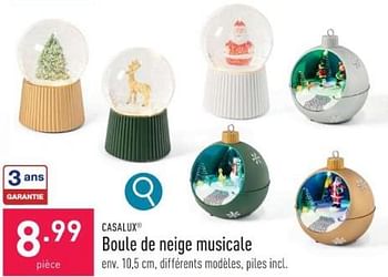 Promotions Boule de neige musicale - Casalux - Valide de 15/11/2023 à 24/11/2023 chez Aldi