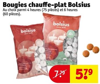 Promotions Bougies chauffe-plat bolsius - Bolsius - Valide de 14/11/2023 à 19/11/2023 chez Kruidvat