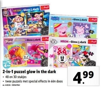 Promoties 2-in-1 puzzel glow in the dark - Trefl - Geldig van 15/11/2023 tot 21/11/2023 bij Lidl