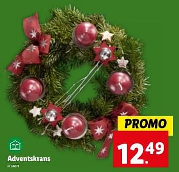 Promoties Adventskrans - Huismerk - Lidl - Geldig van 15/11/2023 tot 21/11/2023 bij Lidl