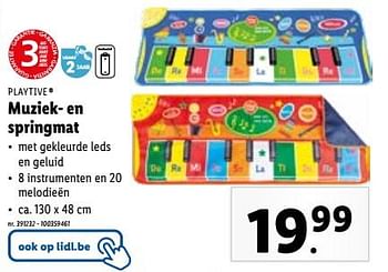 Promoties Muziek- en springmat - Playtive - Geldig van 15/11/2023 tot 21/11/2023 bij Lidl