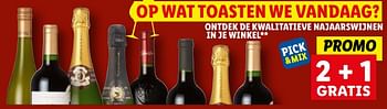 Promoties Ontdek de kwalitatieve najaarswijnen in je winkel 2 + 1 gratis - Rode wijnen - Geldig van 15/11/2023 tot 21/11/2023 bij Lidl